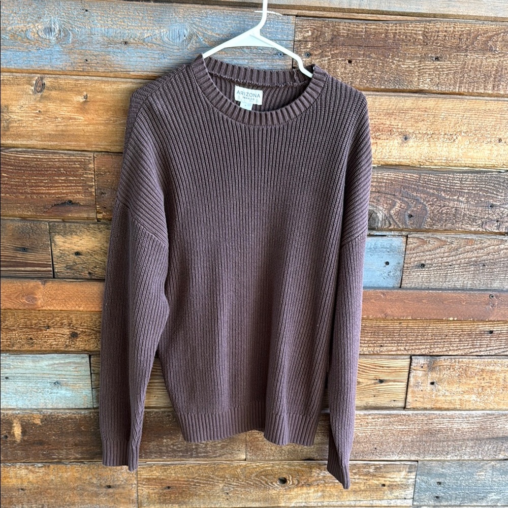 Arizona Jean Company Men's Brown Crewneck Sweater